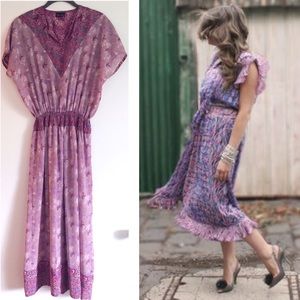 SOLD ❌ Vintage Diane Freis Paisley Boho Dress